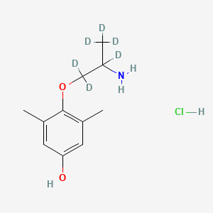 molecular formula C11H18ClNO2 B12413792 4-Hydroxy Mexiletine-d6 (hydrochloride) 