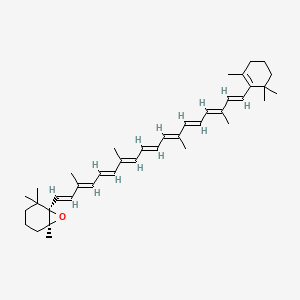 molecular formula C40H56O B1241380 (5S,6R)-beta-carotene 5,6-epoxide 