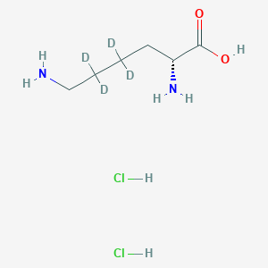 molecular formula C6H16Cl2N2O2 B12413805 D-Lysine-d4 (dihydrochloride) 