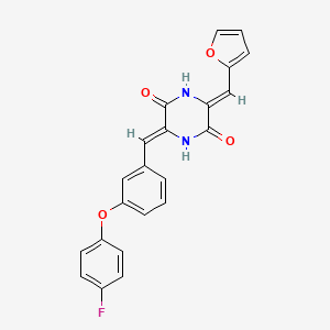 molecular formula C22H15FN2O4 B12413828 Microtubule inhibitor 5 