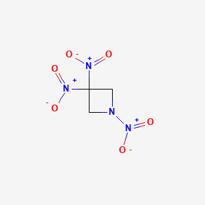 molecular formula C3H4N4O6 B1241384 1,3,3-三硝基氮杂环丁烷 CAS No. 97645-24-4