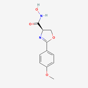 (4R)-N-hydroxy-2-(4-methoxyphenyl)-4,5-dihydro-1,3-oxazole-4-carboxamide