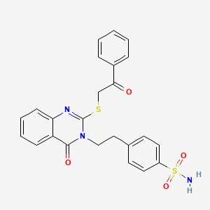 molecular formula C24H21N3O4S2 B12413852 Egfr/her2/cdk9-IN-3 