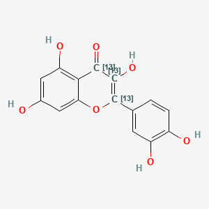 molecular formula C15H10O7 B12413880 Quercetin-13C3 