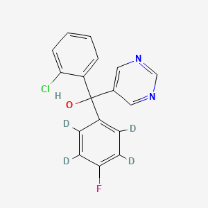 molecular formula C17H12ClFN2O B12413888 Nuarimol-d4 