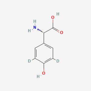 molecular formula C8H9NO3 B12413893 2-(4-Hydroxyphenyl)-L-glycine-d2 