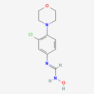 molecular formula C11H14ClN3O2 B1241391 N-(3-氯-4-吗啉基苯基)-N'-羟基甲酰胺 CAS No. 339071-18-0