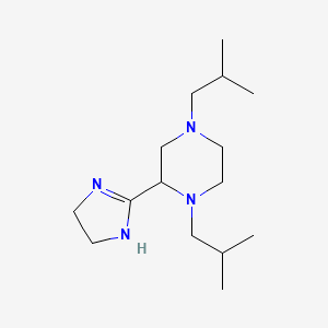 2-(4,5-dihydro-1H-imidazol-2-yl)-1,4-bis(2-methylpropyl)piperazine