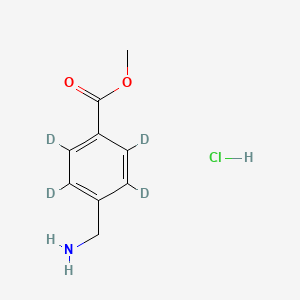 molecular formula C9H12ClNO2 B12413951 Methyl 4-(Aminomethyl)benzoate-d4 (hydrochloride) 