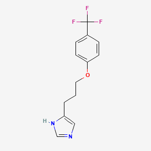 1H-Imidazole, 4-[3-[4-(trifluoromethyl)phenoxy]propyl]-