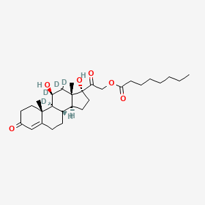 molecular formula C29H44O6 B12413975 Hydrocortisone 21-octanoate-d4 