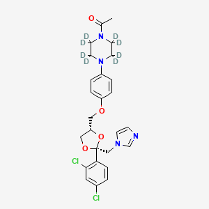 molecular formula C26H28Cl2N4O4 B12413984 Ketoconazole-d8 