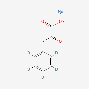 molecular formula C9H7NaO3 B12414006 Sodium Phenyl-d5-pyruvate 