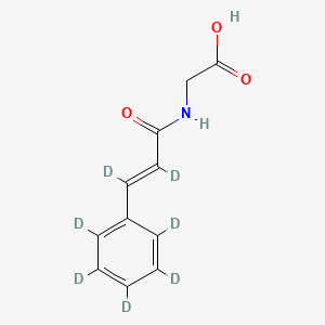 molecular formula C11H11NO3 B12414008 N-Cinnamylglycine-d7 