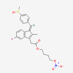 molecular formula C24H24FNO6S B1241401 硝基舒林达 