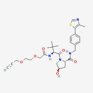 molecular formula C29H38N4O6S B12414027 (S,R,S)-AHPC-O-PEG1-propargyl 