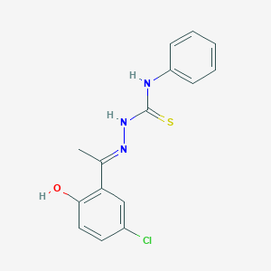 molecular formula C15H14ClN3OS B12414067 Anticancer agent 46 