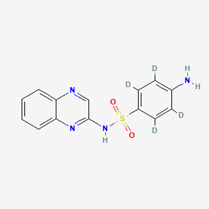 molecular formula C14H12N4O2S B12414085 Sulfaquinoxaline-d4 