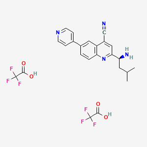 molecular formula C24H22F6N4O4 B12414094 Aak1-IN-2 (tfa) 