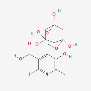 molecular formula C14H14INO9 B12414095 Iodobananin 