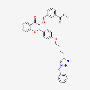 molecular formula C37H33N3O6 B12414106 Methyl 3-[[2-[4-[4-(1-benzyltriazol-4-yl)butoxy]phenyl]-4-oxochromen-3-yl]oxymethyl]benzoate 