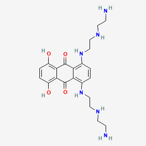 molecular formula C22H30N6O4 B12414118 1,4-Bis[2-(2-aminoethylamino)ethylamino]-5,8-dihydroxyanthracene-9,10-dione 