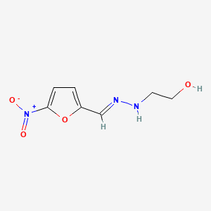 molecular formula C7H9N3O4 B1241413 5-Nitro-2-furaldehyde N'-(2-hydroxyethyl)hydrazone CAS No. 13641-86-6