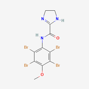 1H-Imidazole-2-carboxamide, 4,5-dihydro-N-(2,3,5,6-tetrabromo-4-methoxyphenyl)-