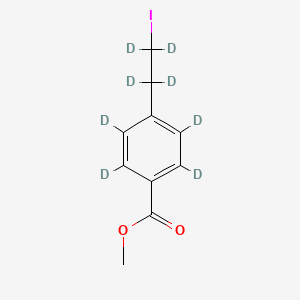 molecular formula C10H11IO2 B12414166 Methyl 4-(2-iodoethyl)benzoate-d8 