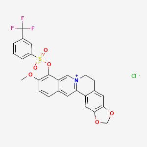 molecular formula C26H19ClF3NO6S B12414198 Lipid-lowering agent-1 