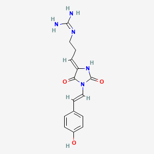 molecular formula C15H17N5O3 B12414199 parazoanthine B 