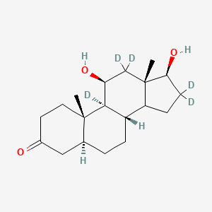 molecular formula C19H30O3 B12414200 5|A-Androst-11|A,17|A-diol-3-one-d5 