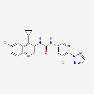 molecular formula C20H15Cl2N7O B12414209 Malt1-IN-8 