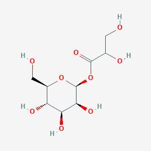 molecular formula C9H16O9 B1241421 [(2S,3S,4S,5S,6R)-3,4,5-trihydroxy-6-(hydroxymethyl)oxan-2-yl] 2,3-dihydroxypropanoate 