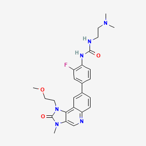 molecular formula C25H29FN6O3 B12414216 ATM Inhibitor-3 