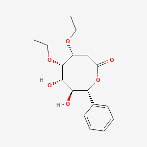 (4R,5S,6S,7S,8R)-4,5-Diethoxy-6,7-dihydroxy-8-phenyl-oxocan-2-one