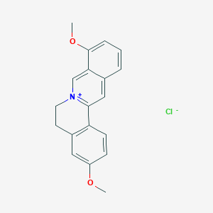 molecular formula C19H18ClNO2 B12414222 3,9-Dimethoxy-5,6-dihydroisoquinolino[2,1-b]isoquinolin-7-ium;chloride 