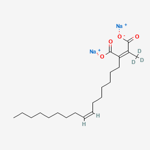 molecular formula C21H34Na2O4 B12414229 Chaetomellic acid B-d3 (disodium) 