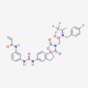 molecular formula C33H29F4N5O6 B12414243 CBP/p300-IN-12 