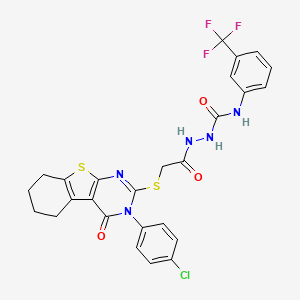 molecular formula C26H21ClF3N5O3S2 B12414245 Vegfr-2/braf-IN-2 