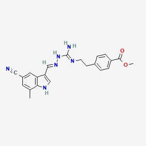 molecular formula C22H22N6O2 B12414247 RXFP3/4 agonist 2 