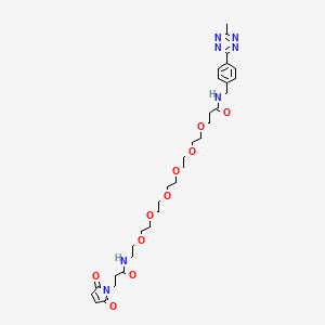 molecular formula C32H45N7O10 B12414274 Methyltetrazine-PEG6-maleimide 