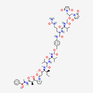 molecular formula C71H104N12O18 B12414279 Bi-Mc-VC-PAB-MMAE 