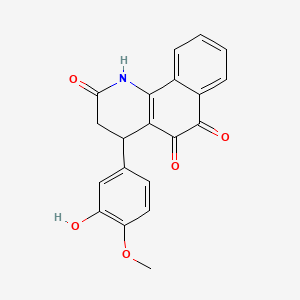 molecular formula C20H15NO5 B12414282 Antitumor agent-57 