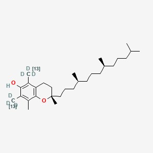 molecular formula C29H50O2 B12414318 Vitamin E-13C2,d6 