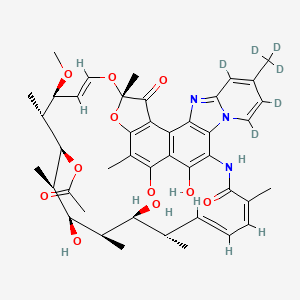 molecular formula C43H51N3O11 B12414336 Rifaximin-d6 