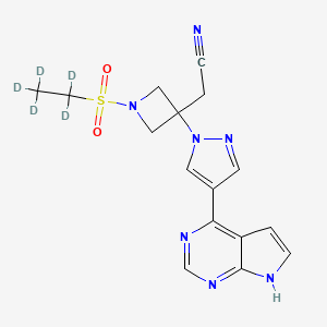 molecular formula C16H17N7O2S B12414357 Baricitinib-d5 