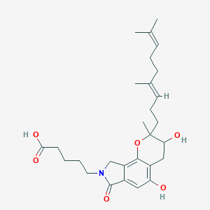molecular formula C28H39NO6 B1241436 Staplabin 