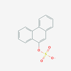 molecular formula C14H9O4S- B1241438 9-苯并基硫酸酯 