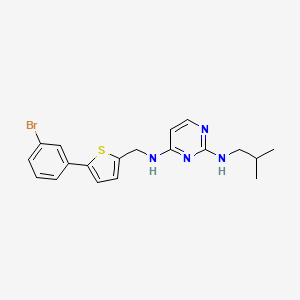 molecular formula C19H21BrN4S B12414381 Antibacterial agent 72 